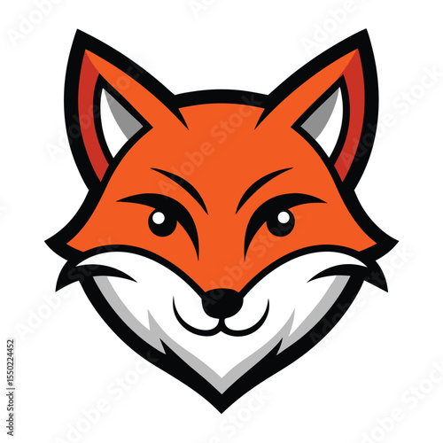 Playful fox mascot logo design with vibrant colors on white background