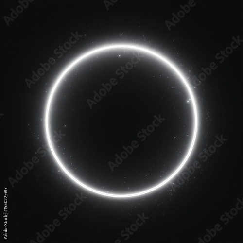 Wallpaper Mural Glowing circular energy rings isolated on black background
 Torontodigital.ca