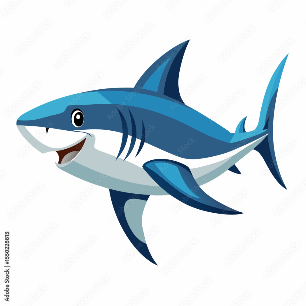 Obraz premium Shortfin Mako Silhouette