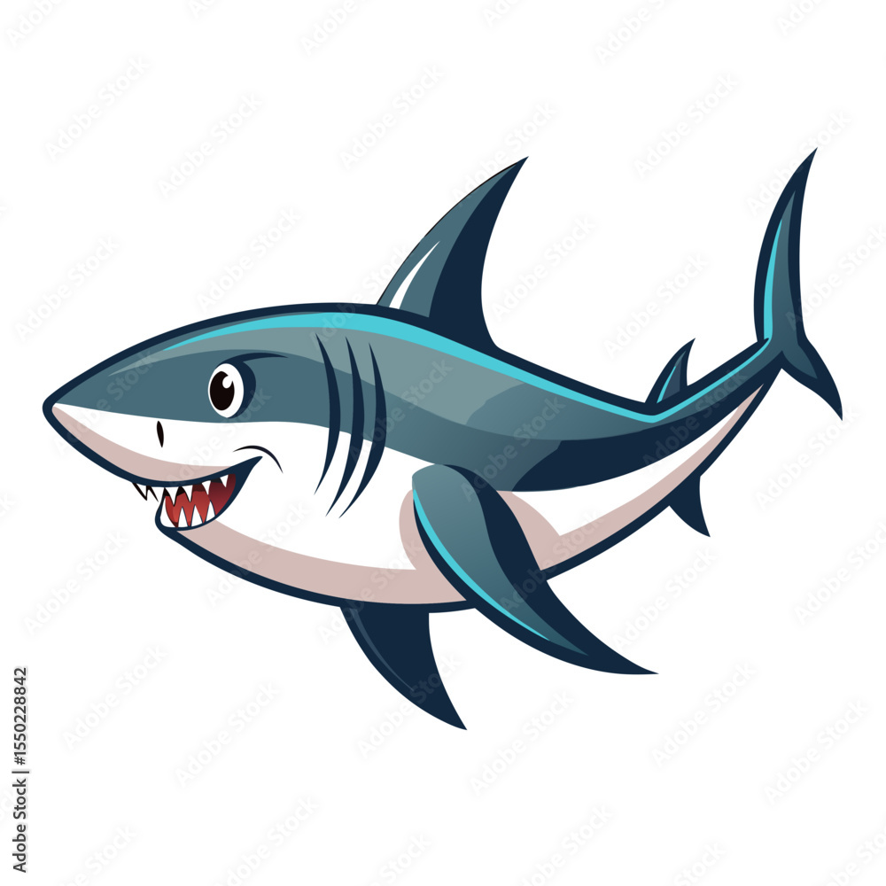 Fototapeta premium Shortfin Mako Silhouette