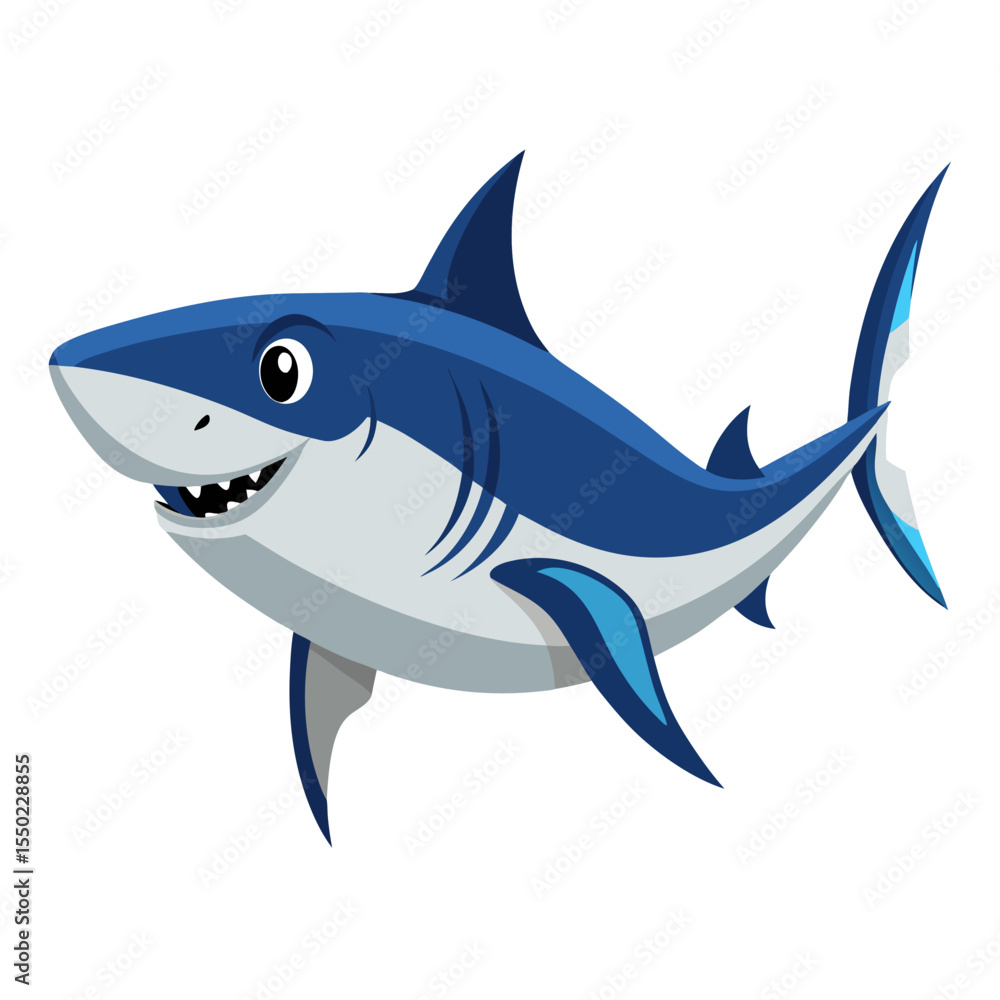 Obraz premium Shortfin Mako Silhouette