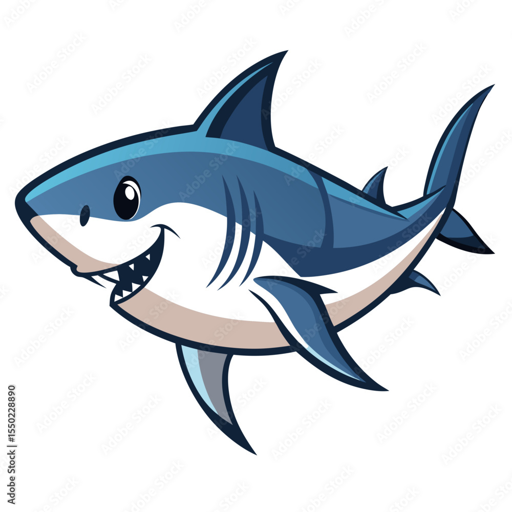 Fototapeta premium Shortfin Mako Silhouette