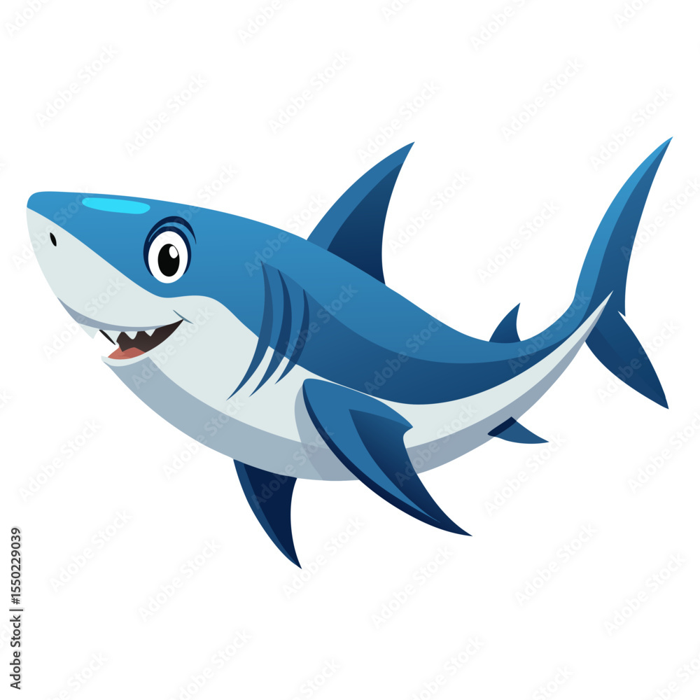 Obraz premium Shortfin Mako Silhouette