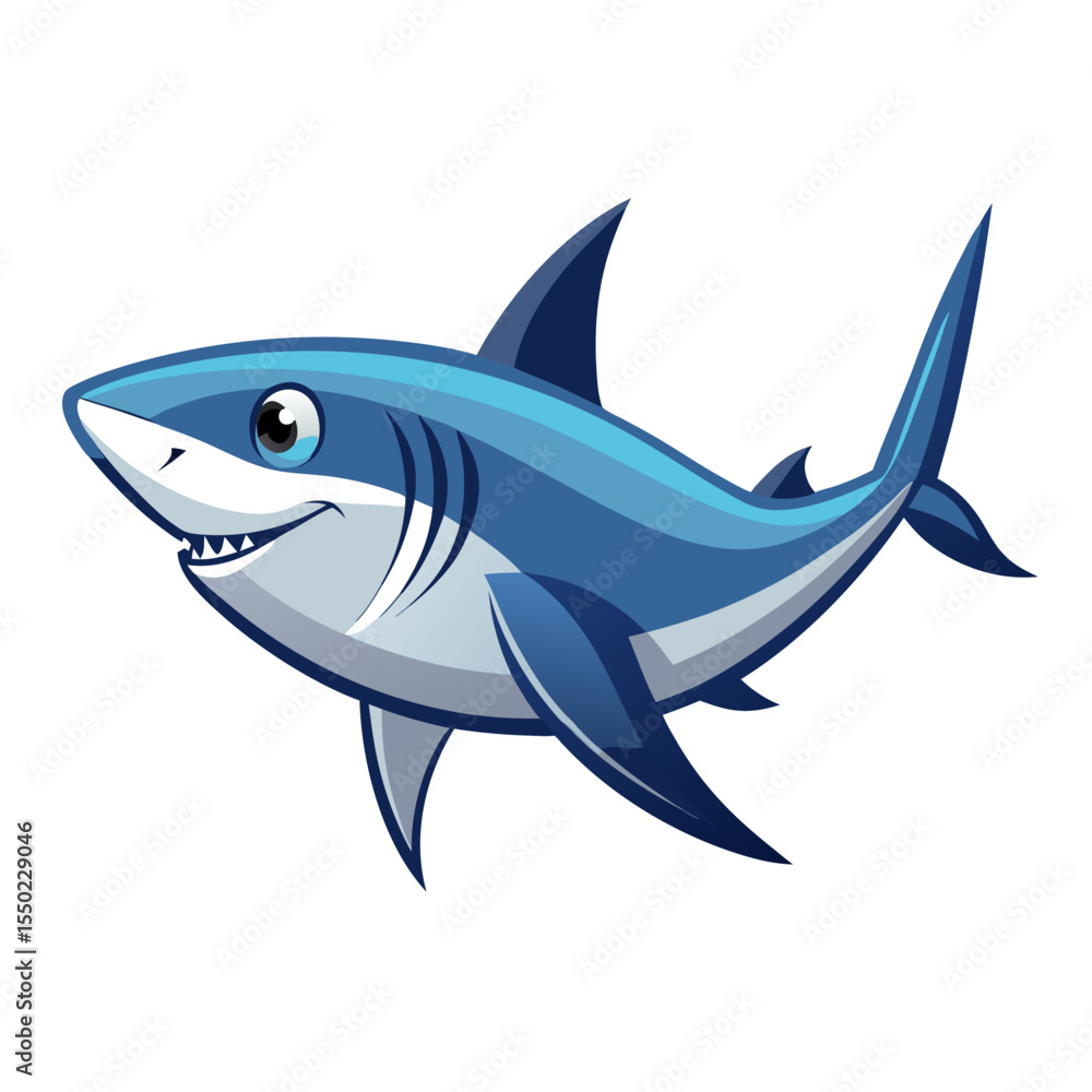 Obraz premium Shortfin Mako Silhouette