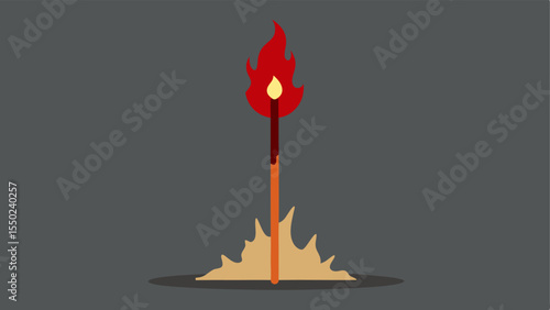 Fire Poker with Blood A fire poker standing upright in a hearth with fresh dripping from the end onto a charred log beside it.