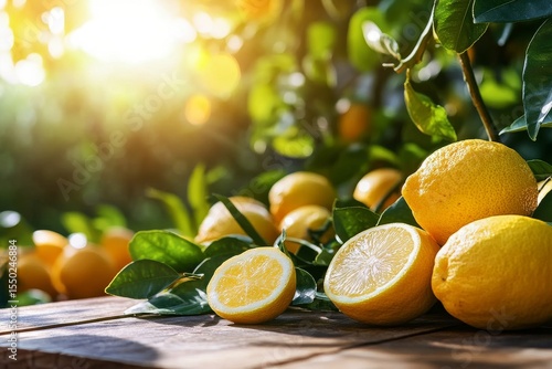 Natural Lemons with Sunlight