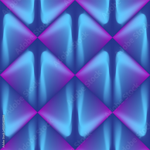 Endless vector seamless pattern consisting of various colorful graphic elements.