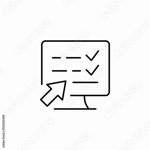 online checklist survey icon sign vector