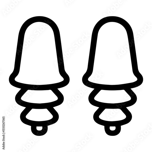 earplugs icon vector on white background
Vector icon on white background travel