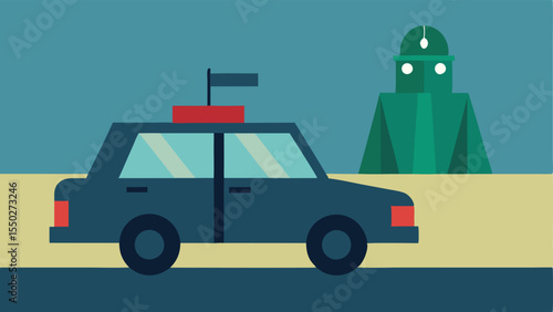 Decoy Vehicle A vector of a nondescript vehicle parked in a strategic location with an undercover officer either inside or nearby ready to act.