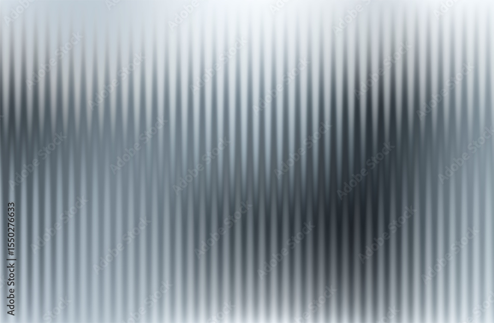 Vector Gray Blurred Glass Gradient background. Vertical Ribbed glass texture. Abstract bg. Vector Gray Blurred Glass Gradient background. Vertical Ribbed glass texture. Abstract bg.
