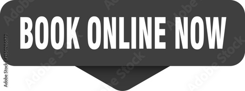 book online now sticker. book online now sign on transparent background