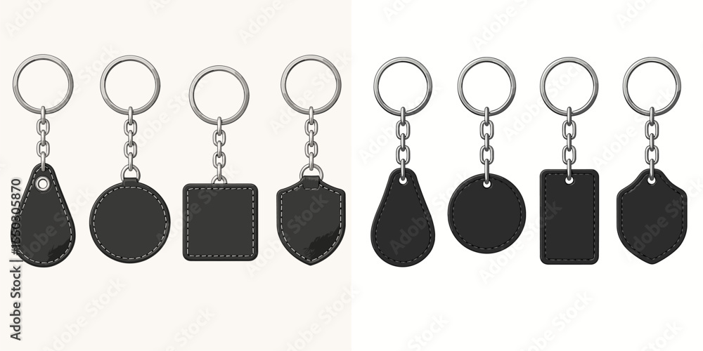 Collection of Stylish Keychains in Various Shapes and Designs for Personal Use Collection of Stylish Keychains in Various Shapes and Designs for Personal Use