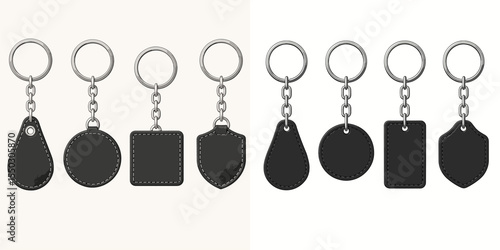 Collection of Stylish Keychains in Various Shapes and Designs for Personal Use