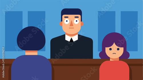Emotional Support The defendant glancing back at a family member or friend in the audience with a worried look as the judge prepares to speak.