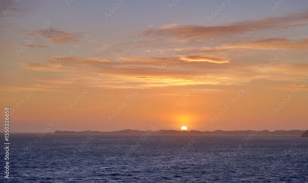 sunset over the sea sunset over the sea