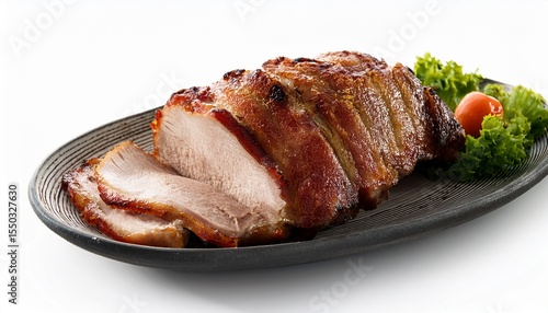 Wallpaper Mural cuban food roasted pork on white background close up Torontodigital.ca