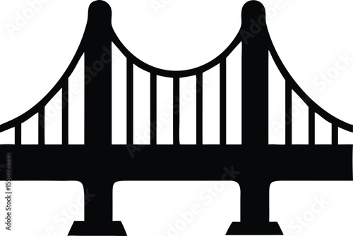 golden gate bridge black silhouette 