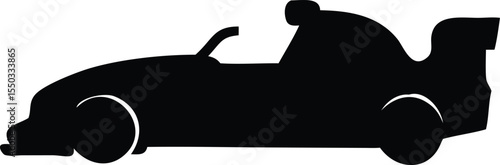 racing car vector silhouette 
