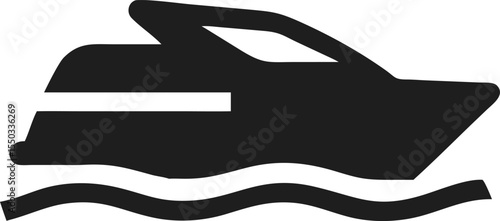 speedy yacht silhouette 