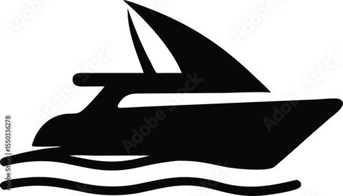 speedy yacht silhouette 