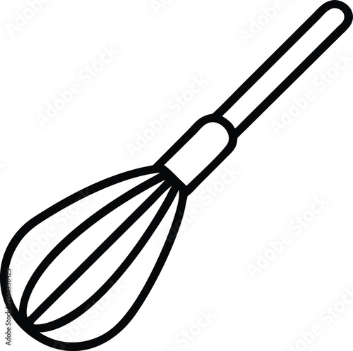whisk kitchen line art