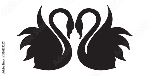 Swan silhoutte