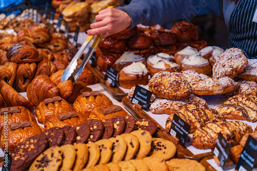 Bakery in Granville Island Public Market in Vancouver, Canada