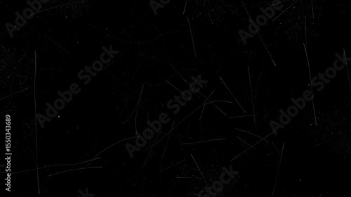 Textured Black Background with Scratches and Dust illustration