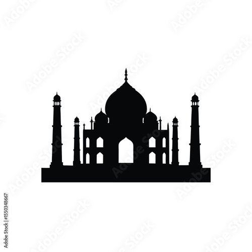 taj mahal vector illustration