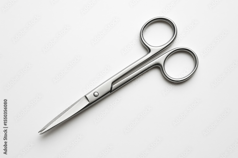 Professional Medical Scissors – Surgical Instrument Close-Up Professional Medical Scissors – Surgical Instrument Close-Up