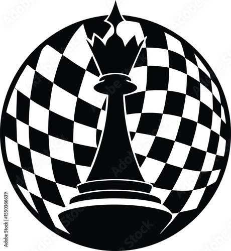 Chessboard Silhouette