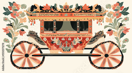 Traditional Filipino Kalesa Patterns with Carriage Design