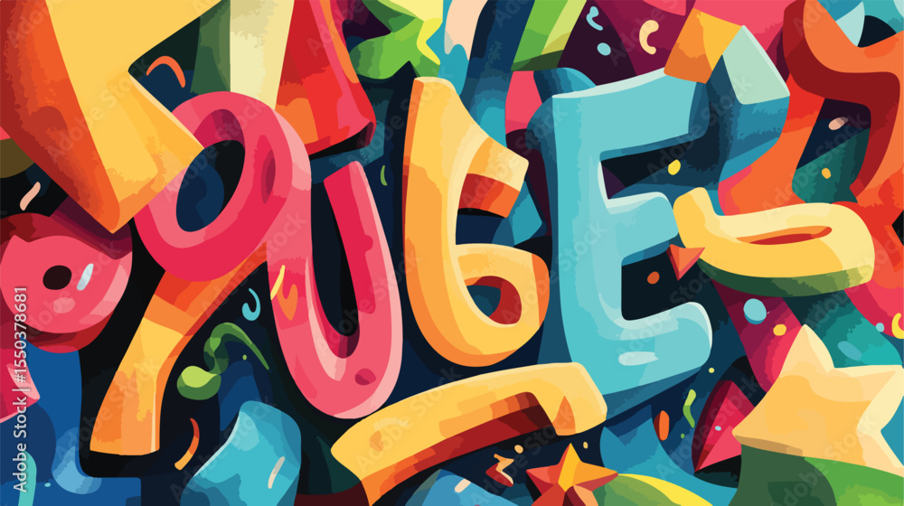 Fototapeta premium Modern Flash Sale Lettering Vector Illustration