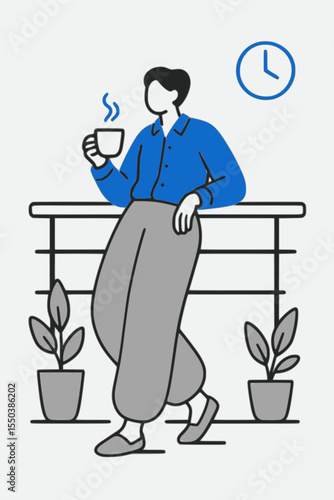 Flat Lifestyle Character Illustration Set