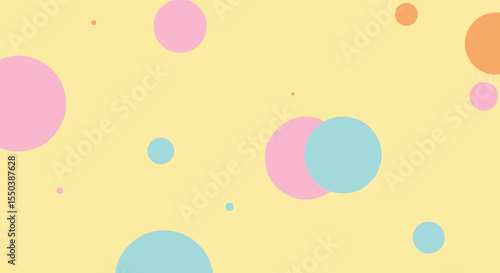 Pastel Circles Abstract Background Design