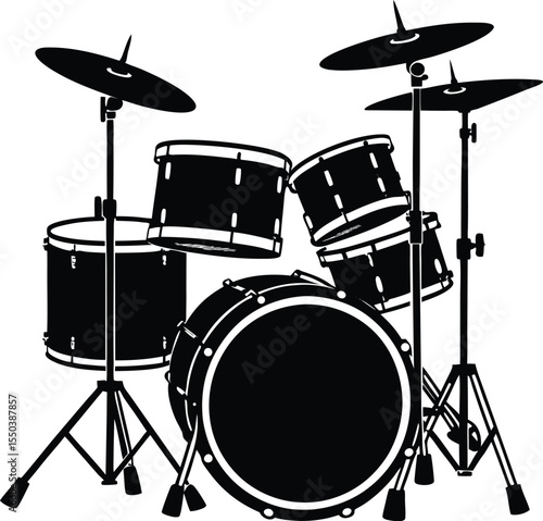 Drum Set Silhouette