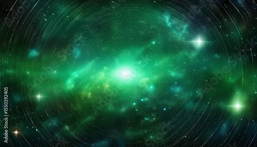 abstract green galaxy space background colorful cosmos universe backdrop