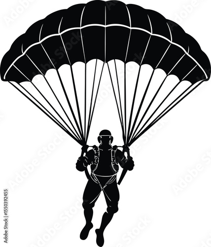 Parachuter Silhouette