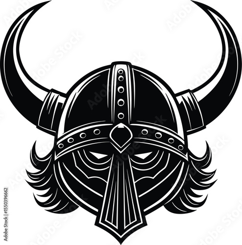 Viking Helmet Silhouette