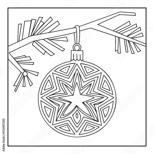 Bold & easy Cozy Christmas coloring book, black & white designs, line art vector illustration, coloring page, coloring book, holiday coloring book,  christmas, christmas vector, christmas line art