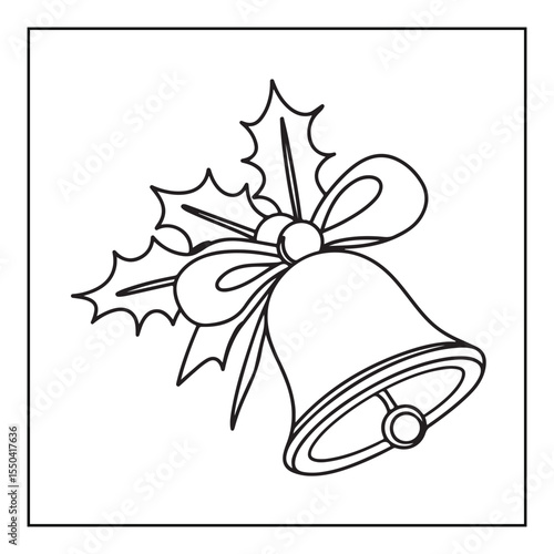 Bold & easy Cozy Christmas coloring book, black & white designs, line art vector illustration, coloring page, coloring book, holiday coloring book,  christmas, christmas vector, christmas line art