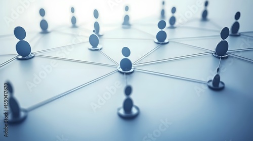 Global Network Connection Abstract Digital People