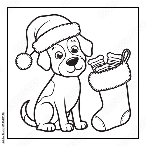 Bold & easy Cozy Christmas coloring book, black & white designs, line art vector illustration, coloring page, coloring book, holiday coloring book,  christmas, christmas vector, christmas line art