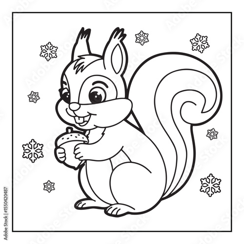 Bold & easy Cozy Christmas coloring book, black & white designs, line art vector illustration, coloring page, coloring book, holiday coloring book,  christmas, christmas vector, christmas line art