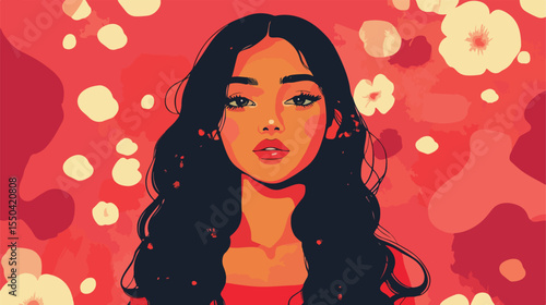 Dengue Fever Girl with Red Rash - Medical Concept Photo