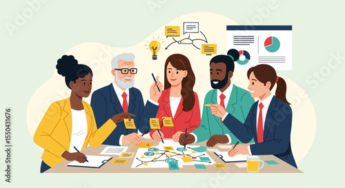 Collaborative Teamwork Diverse Team Brainstorming and Planning Strategies