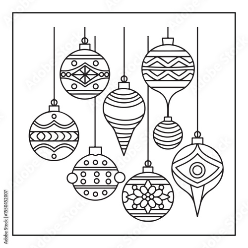 Bold & Easy Cozy winter coloring book pages, line art vector illustration, black and white designs, coloring book for all ages, coloring pages, winter, Whimsical illustration 