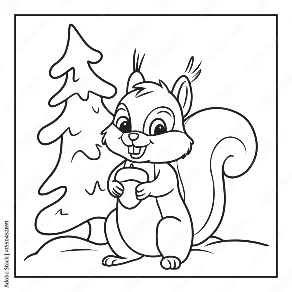 Bold & Easy Cozy winter coloring book pages, line art vector illustration, black and white designs, coloring book for all ages, coloring pages, winter, Whimsical illustration Bold & Easy Cozy winter coloring book pages, line art vector illustration, black and white designs, coloring book for all ages, coloring pages, winter, Whimsical illustration