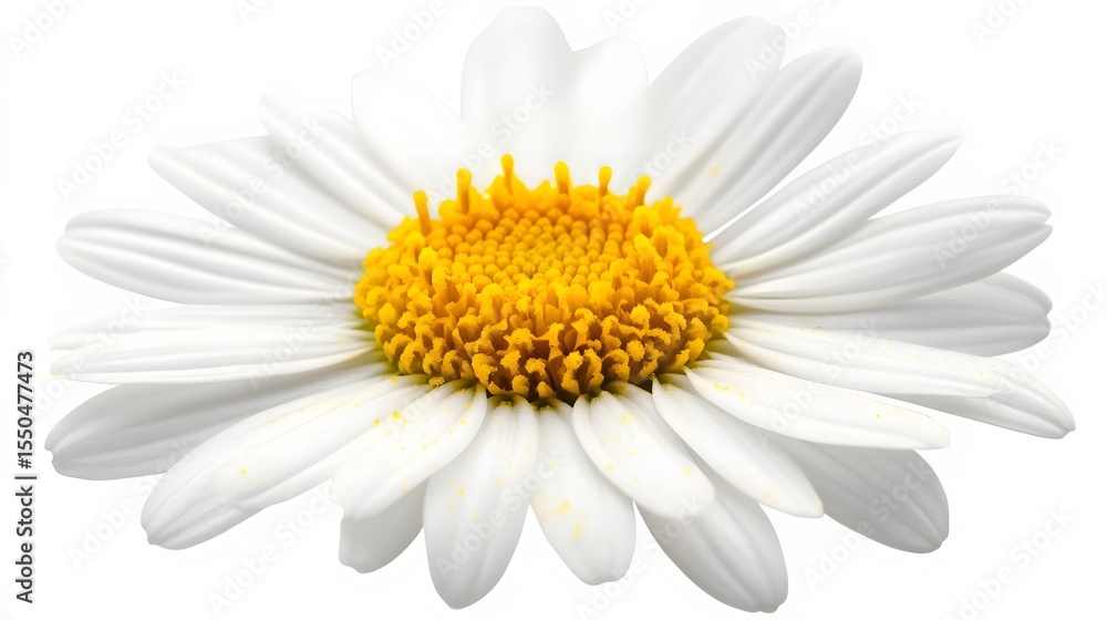 Fototapeta premium Closeup White Daisy Flower Blossom Nature